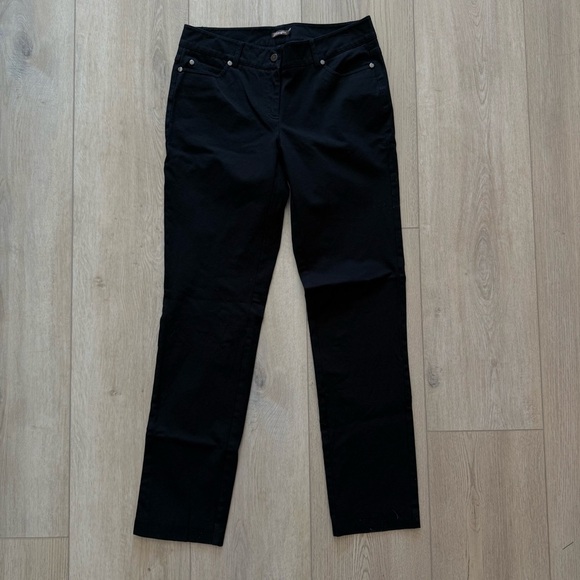 J. McLaughlin Women’s Cotton Stretch Classic Mid-Rise Jeans Black Size 6 EUC - Picture 3 of 11